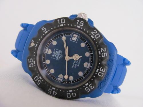 tag heuer formula 1 blue chronograph men's watch
