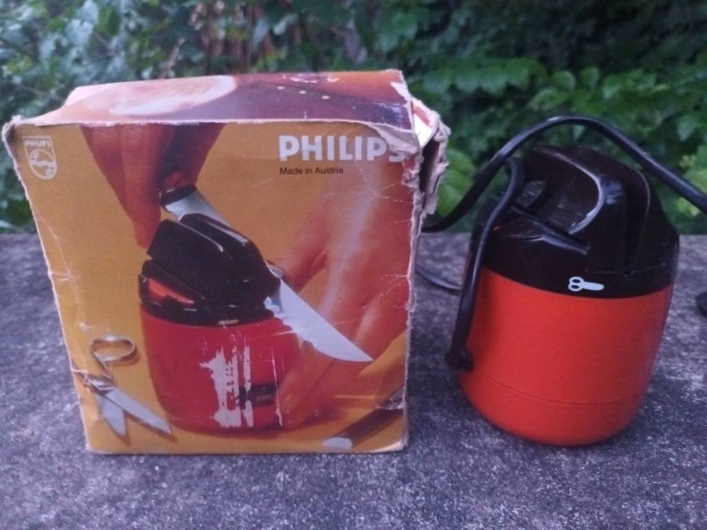 Other Kitchen Tools 1970s PHILIPS HR 2503S Sharpener for scissors, knife, screwdriver, razor