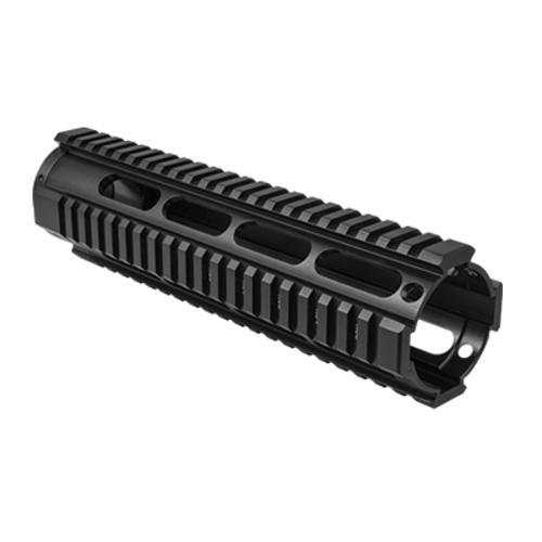 AR15 Free Float Picatinny Quad Rail - fits AR15 with Mid-Length DI Gas Syst...