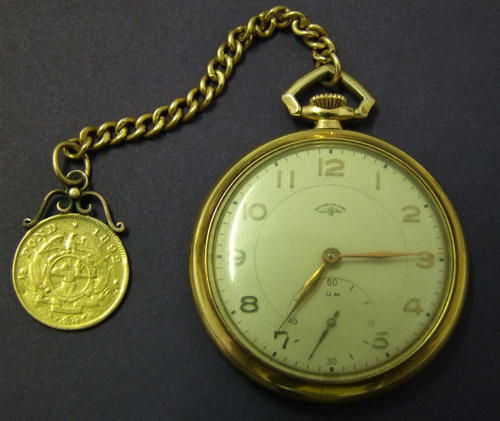 Other Clocks - 1892 HALF POND KRUGER GOLD COIN WITH ANTIC WATCH!!!! was ...