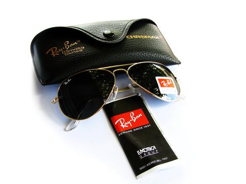 Sunglasses - Ray Ban Aviators RB3025 L0205 Arista Gold Frame/Black Lenses  58-14-132 was sold for  on 9 Oct at 21:16 by emilmam in Cape Town  (ID:77161639)