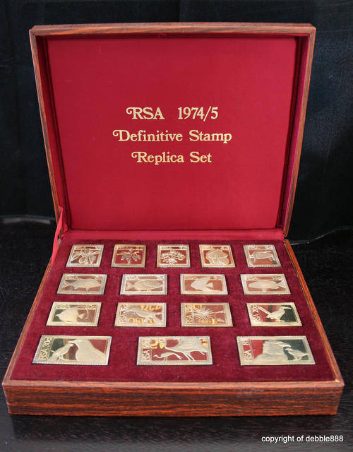 Republic of South Africa 1974/5 DEFINITIVE STAMP REPLICA SET in