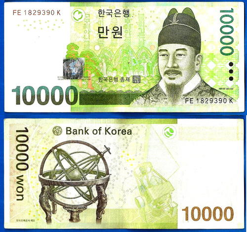 10000 won to rm