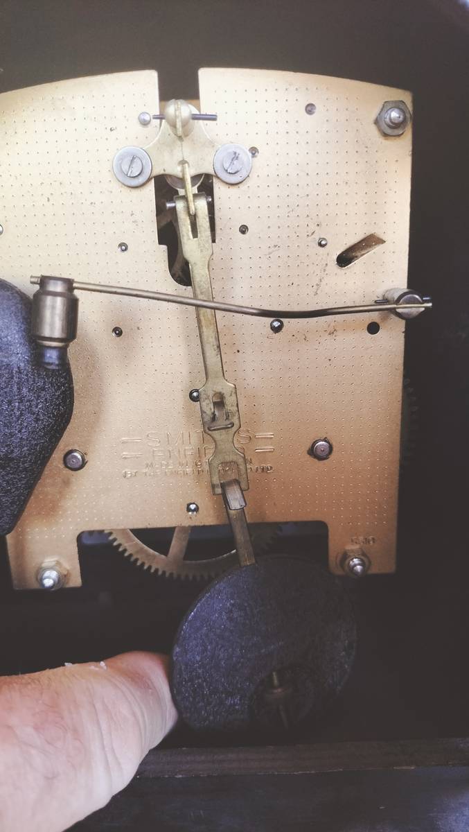 Mantel Clocks Art Deco Style Smith Enfield Mantle Wooden Clock was sold for R406.00 on 22 Nov