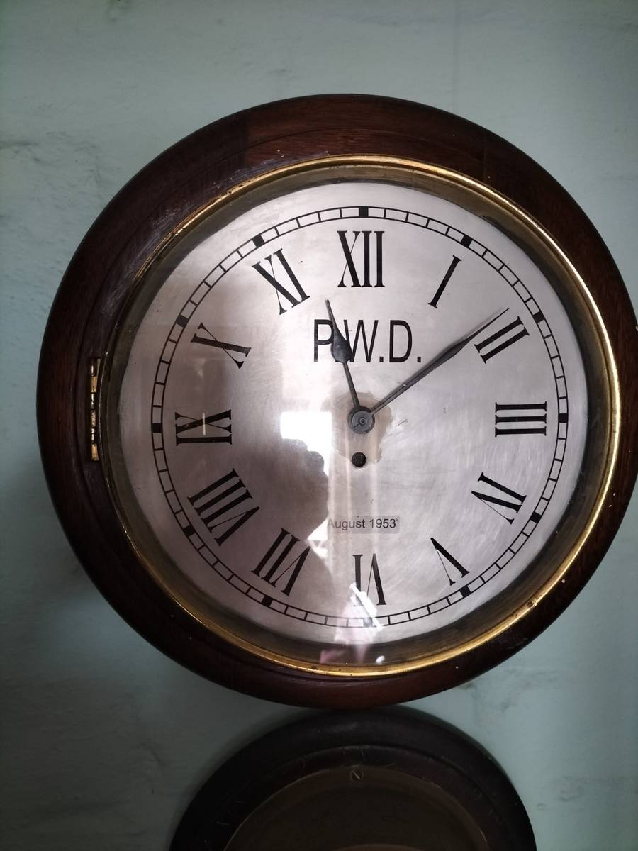 Cuckoo & Wall Clocks NPA Wall Clock Dated August 1953 Public Works