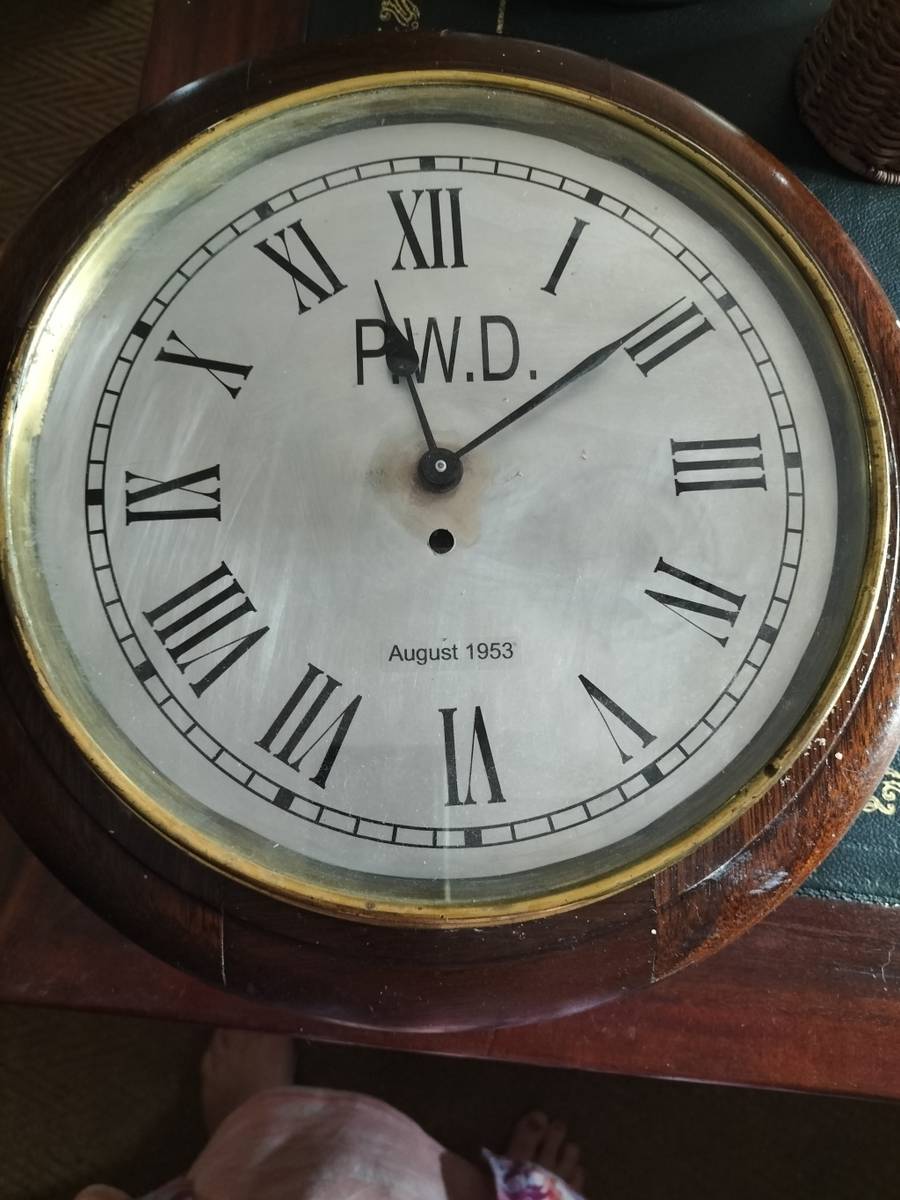 Cuckoo & Wall Clocks NPA Wall Clock Dated August 1953 Public Works