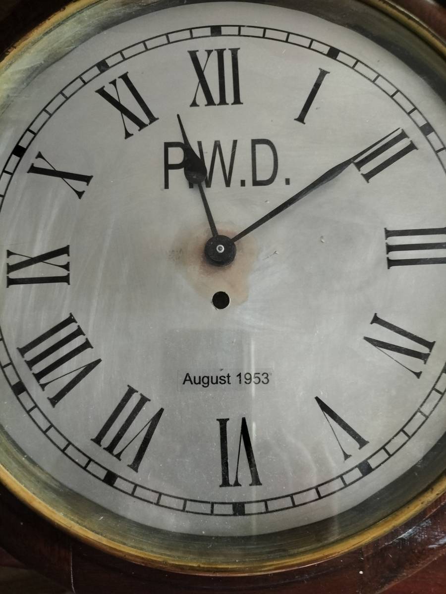 Cuckoo & Wall Clocks NPA Wall Clock Dated August 1953 Public Works