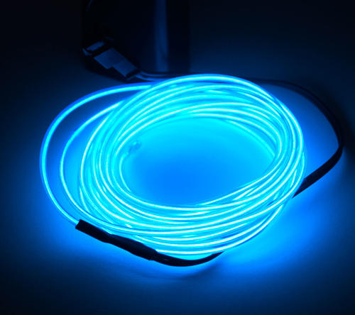 el wire kit aqua glowing