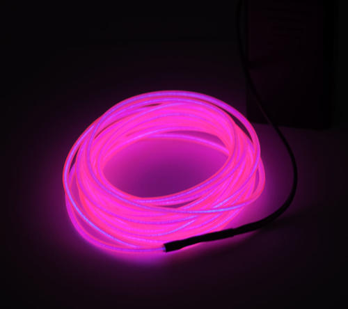 el wire glowing pink