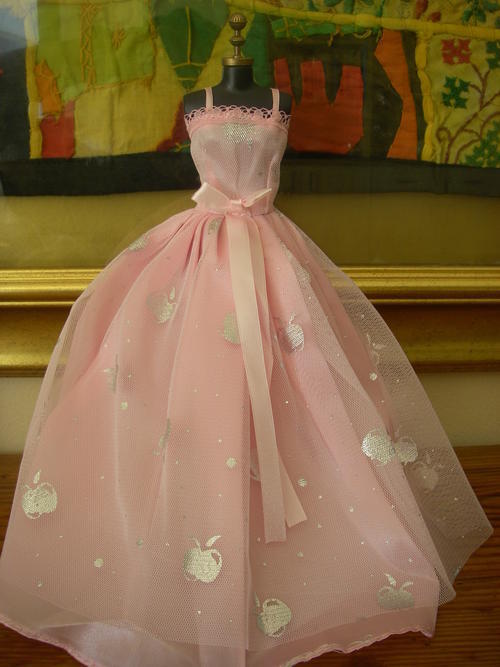 pink barbie doll dress ball gown party clothes