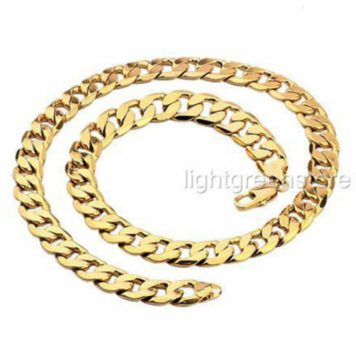 men's curb gold filled necklace