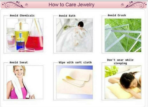 gold silver filled jewellery care