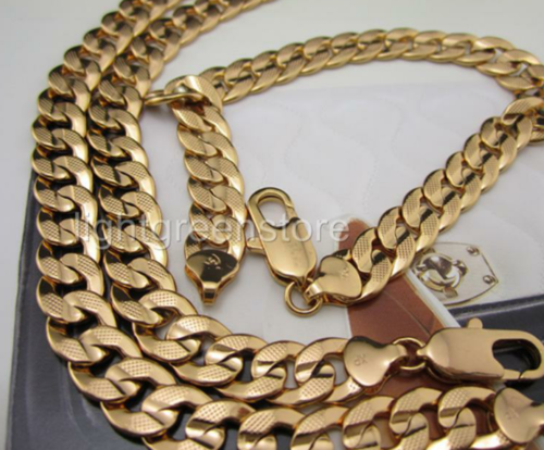 men's chunky thick heavy necklace bracelet set