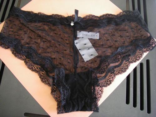 shelley black lace panties panty ladies women's underwear lingerie