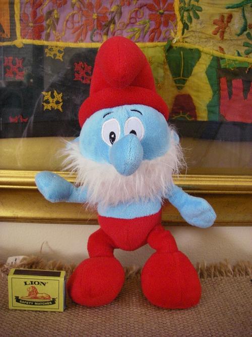 Papa Smurf fluffy soft toy 