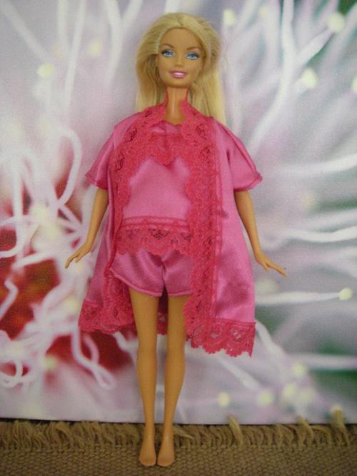 bright pink satin lace pijamas shorts vest gown sleep wear bedtime nightie lingerie