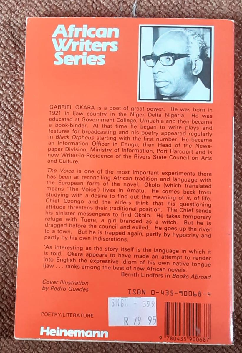 Africana - The Voice by Gabriel Okara, African Writers Series for sale ...