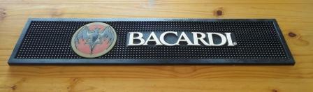 Bar Accessories Bacardi Bar Mat Runner Rubber Good Condition