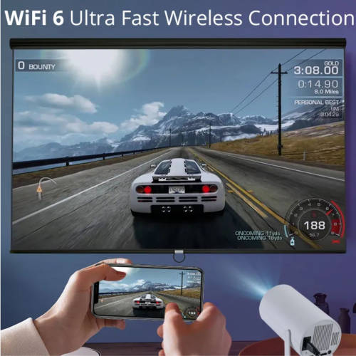 Projectors UHD Android 11 LED Portable Projector 8GB with PreLoaded