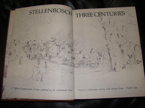 STELLENBOSCH THREE CENTURIES DE LUXE EDITION LIMITED TO ONE HUNDRED COPIES THIS IS NUMBER 8