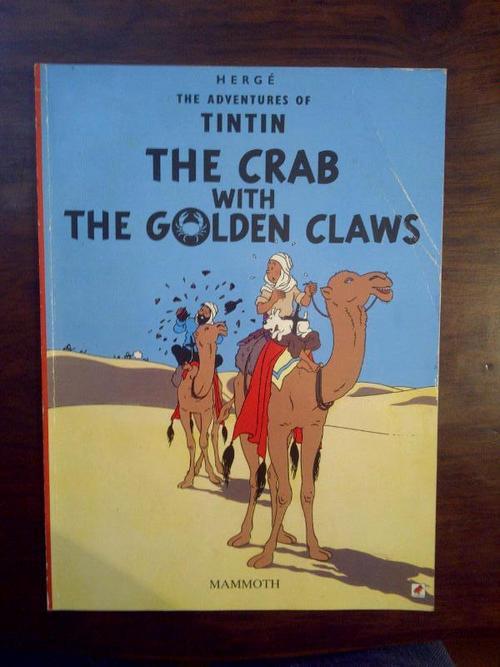 TINTIN,THE CRAB WITH THE GOLDEN CLAWS.
