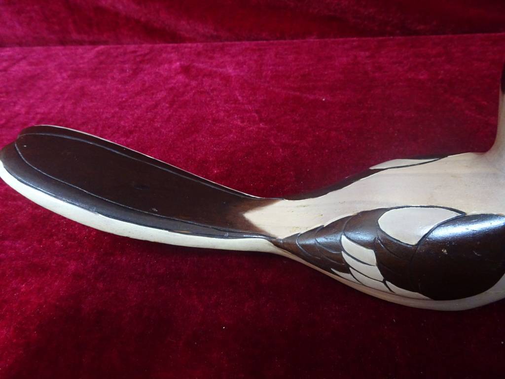 Wooden Vintage Collectable Knysna South African Bird Handpainted And