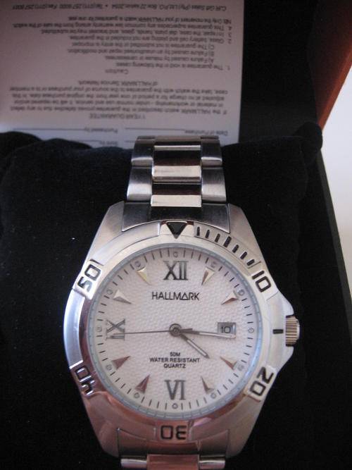 Men's Watches Hallmark Quartz ATM 50 Beautiful embossed textured