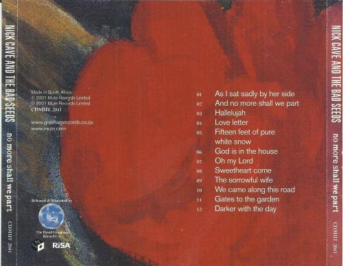 Other Music CDs - Nick Cave And The Bad Seeds - No More Shall We Part ...