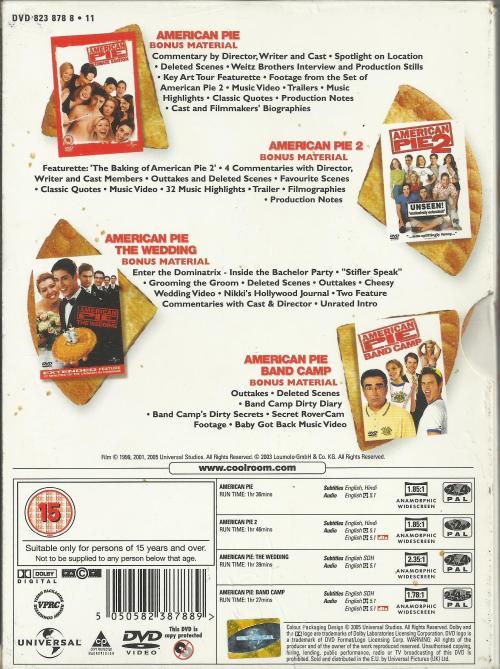 Movies American Pie 4 Play 4 Disc Dvd Was Listed For R140 00