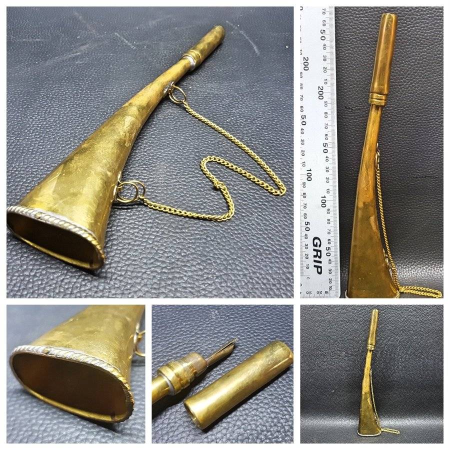 Brass Vintage Brass Hunting Horn!!! was sold for R42.00 on 22 Mar at