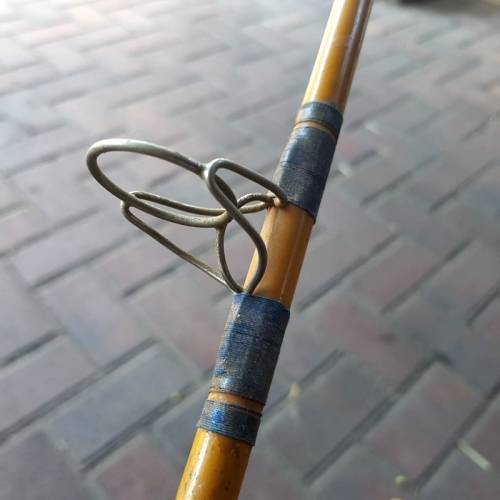 Rods Vintage Hand Crafted Wood Fly Fishing Rod With Copper Fittings