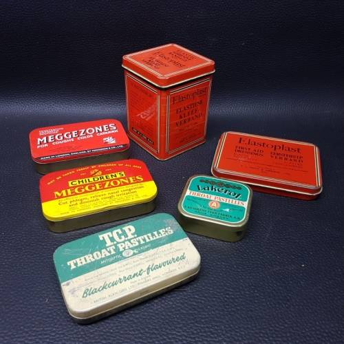 Other Scientific Instruments Vintage Lithographed Medical Tins