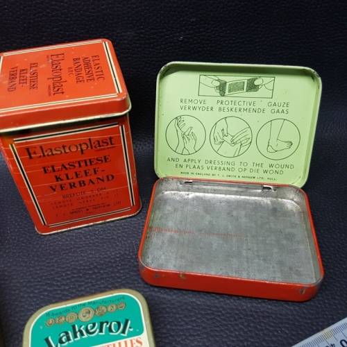 Other Scientific Instruments Vintage Lithographed Medical Tins