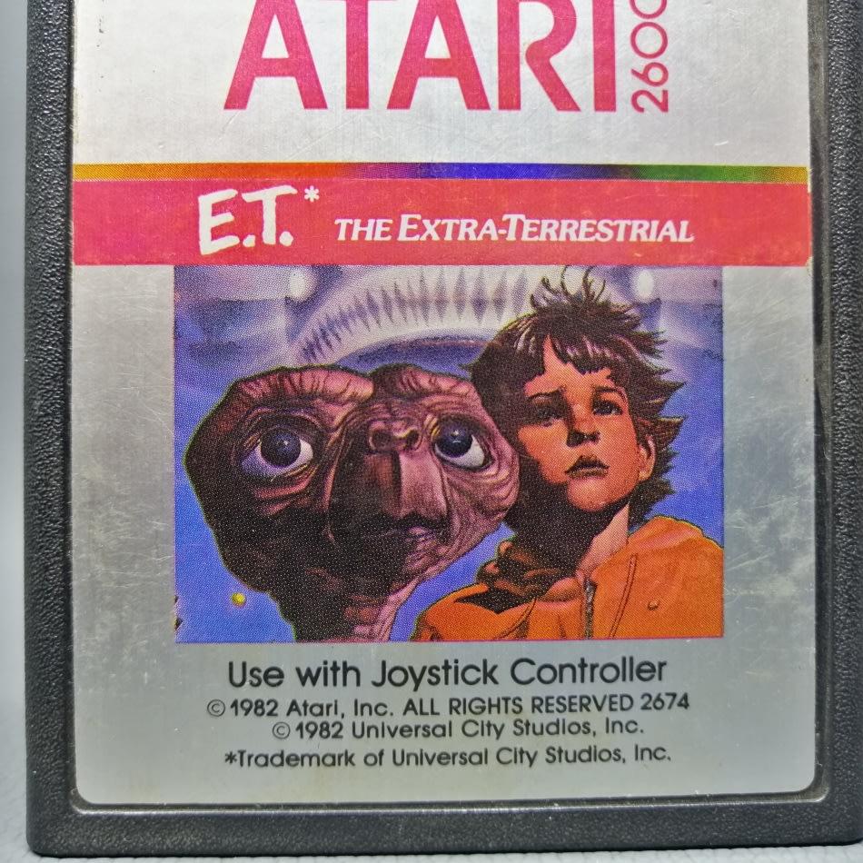 Games - Original Vintage 1982 Atari E.T The Extra-Terrestrial Cartridge ...