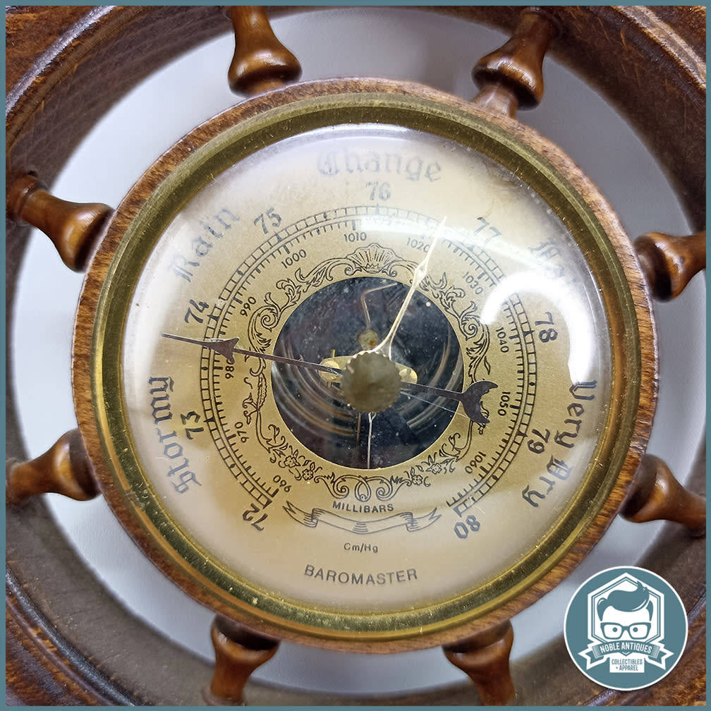 Barometers & Thermometers Vintage Nautical German Barometer!!! for
