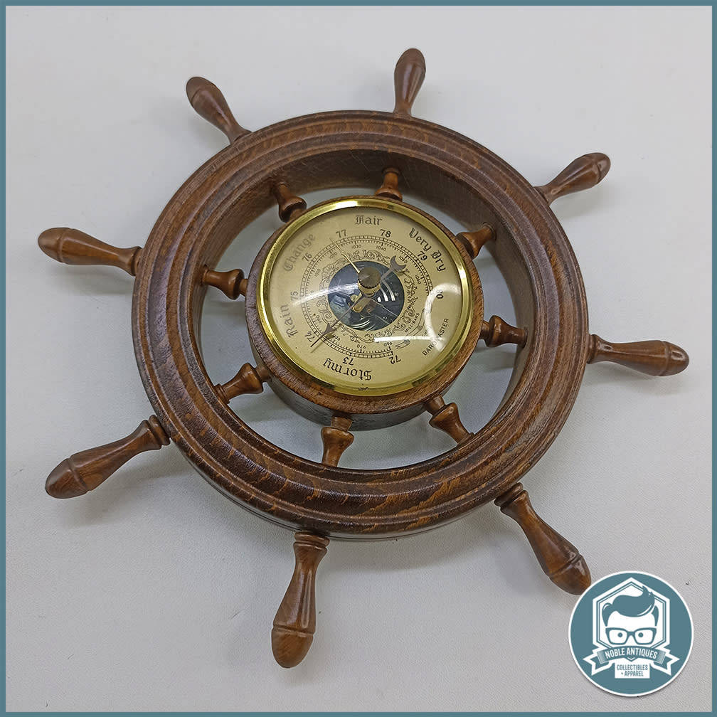 Barometers & Thermometers Vintage Nautical German Barometer!!! for