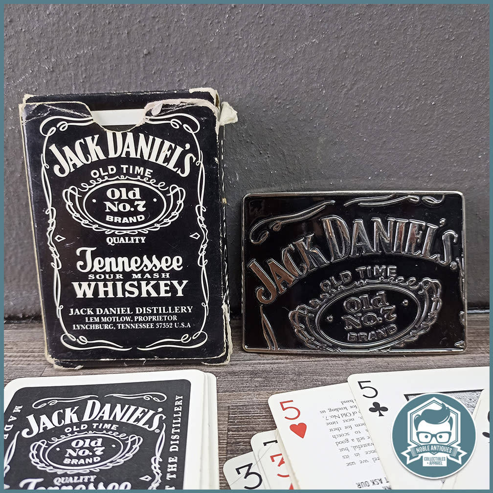 Belts & Belt Buckles Original Jack Daniels Playing Cards and Belt Buckle !!!!!! was sold for