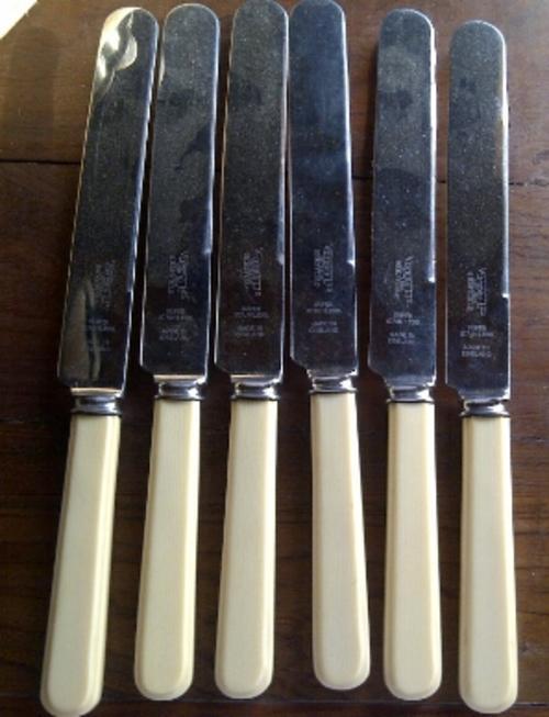 Cutlery - WOW!!!! Antique BONE HANDLE Knives of Viners LTD Sheffield ...