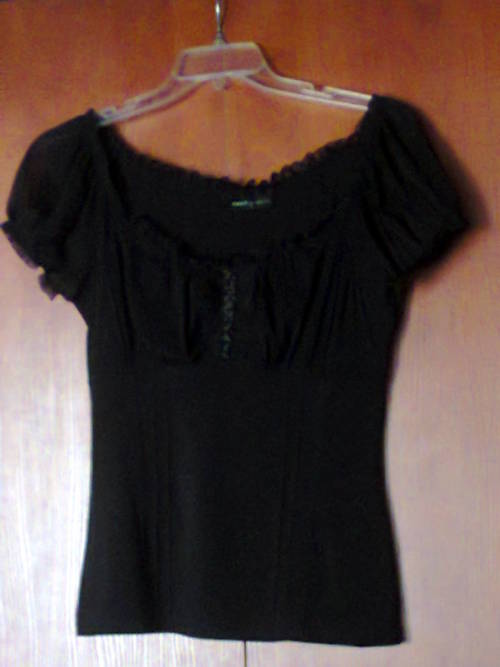T-shirts & Tops - BLACK STRETCH TOP - FOSCHINI 12 was sold for R40.00 ...