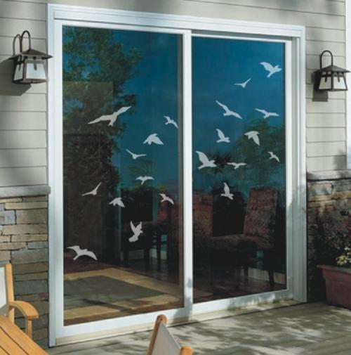 Wall Decals 25 Frosted Birds Sandblast Effect Vinyl Decals