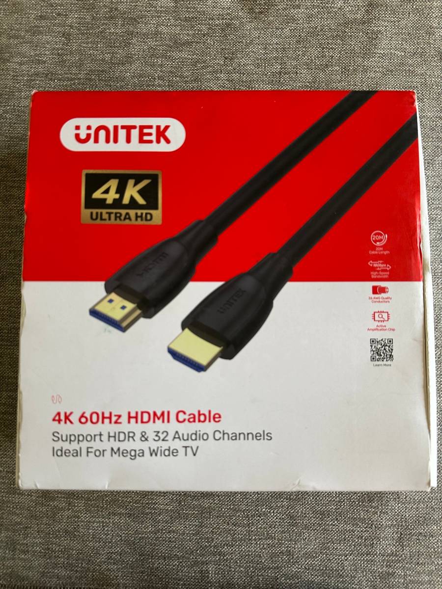 HDMI Unitek 4K 60Hz HDMI 2.0 High Speed Cable 20M New Sealed was sold