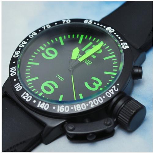 Men's Watches - SKONE GERMAN U-BOAT STYLE WATCH (Green) was sold for ...
