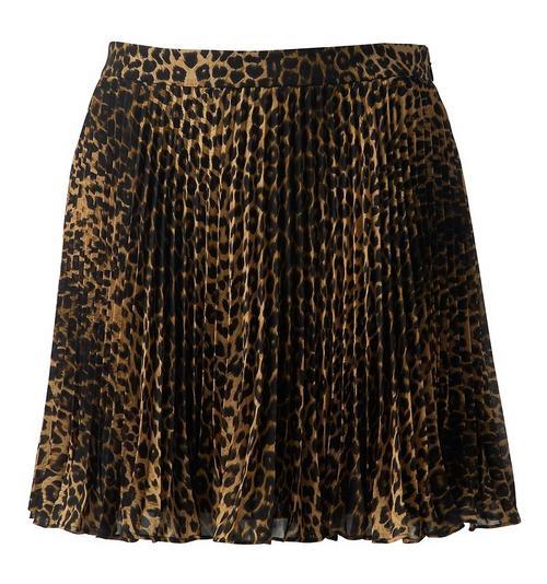 Skirts - Forever New Leopard Print Pleated Mini Skirt (Sizes 6-12) was ...