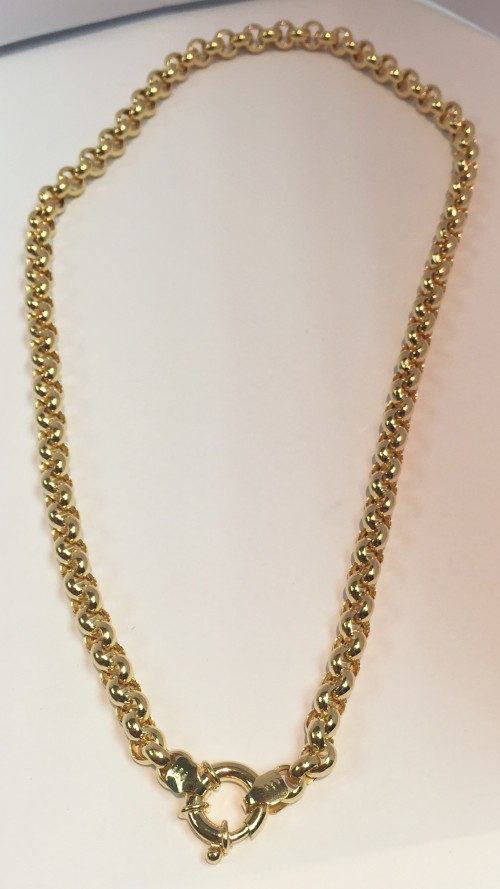 Necklaces - 9 carat ---- Imported Gold Belcher Necklace -- cm 55 - mm 5 ...