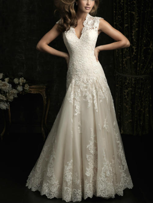 ivory mermaid wedding gown