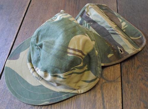 Headgear - AUTHENTIC RHODESIAN BUSH WAR ERA CAMO CAP WITH NECK FLAP was ...