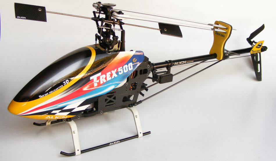 Helicopters Align TRex 500 3D electric helicopter Good working