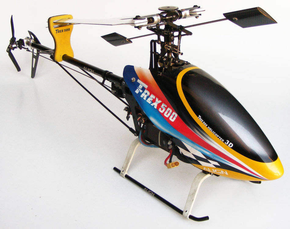 Helicopters Align TRex 500 3D electric helicopter Good working