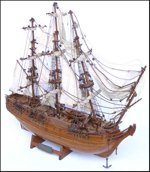 Maritime - Vintage Hand built Wooden Model Ship Bounty - Maquettes P ...