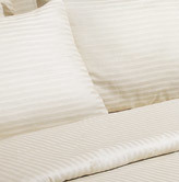 Paradise Collection - Ivory Queen Size 300 TC 100% Egyptian Cotton Sateen Stripe Sheet Set